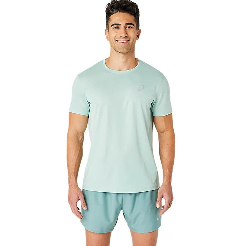 Asics Silver Short Sleeve Top Mens