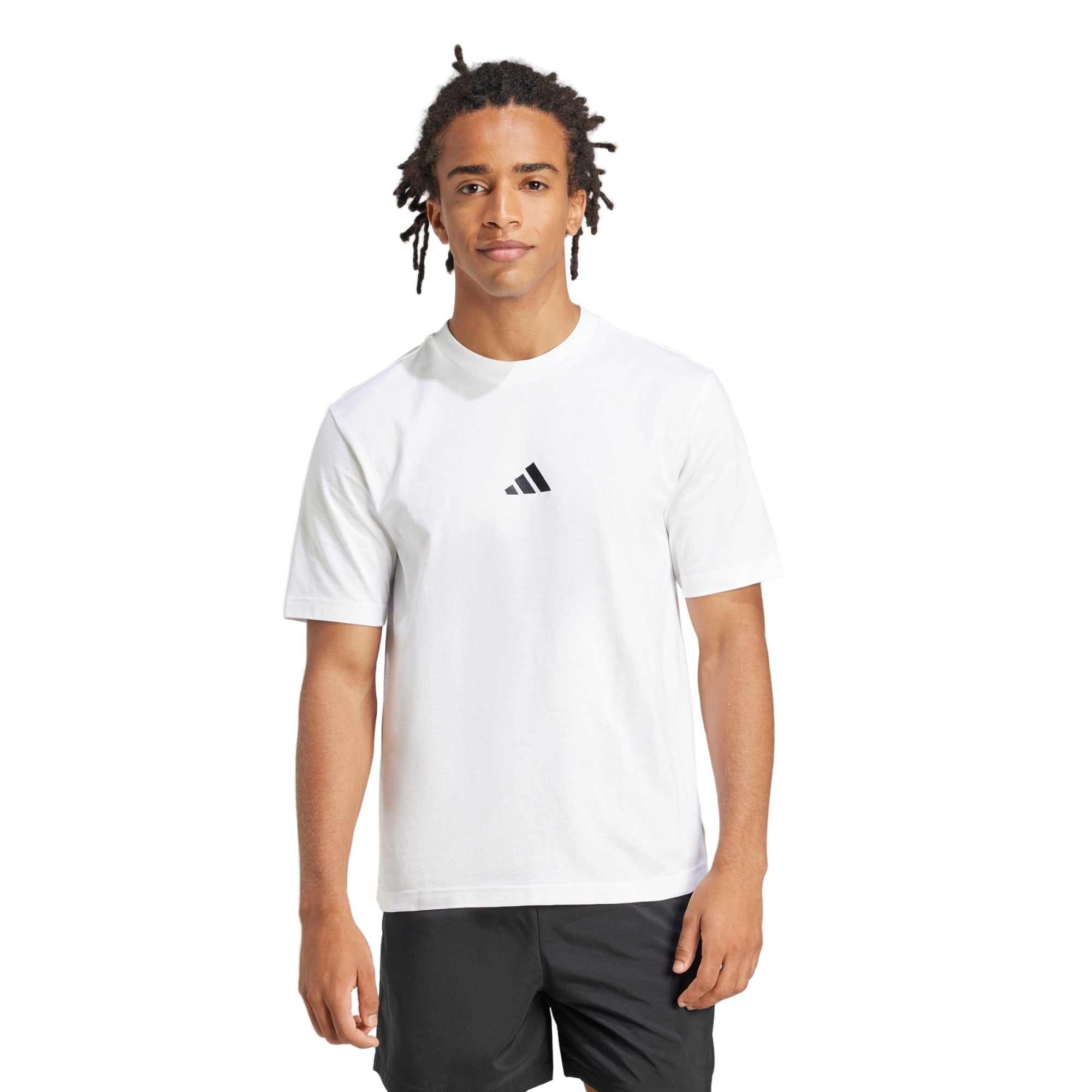 Adidas Essentials Small Logo Single Jersey Tee Mens