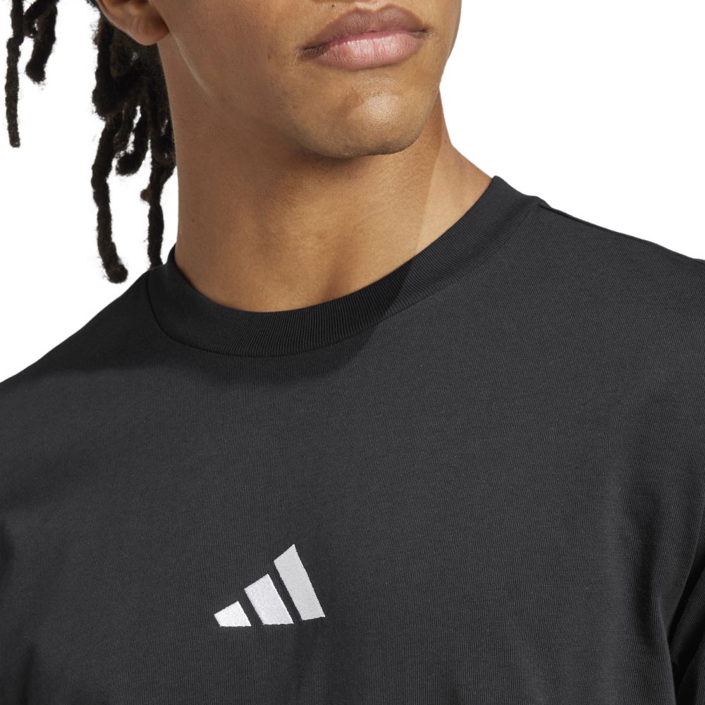 Adidas Essentials Small Logo Single Jersey Tee Mens