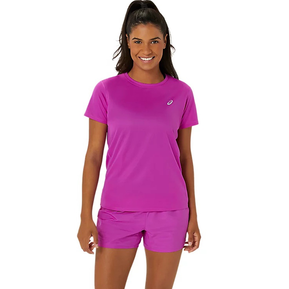 Asics Silver Short Sleeve Top Womens
