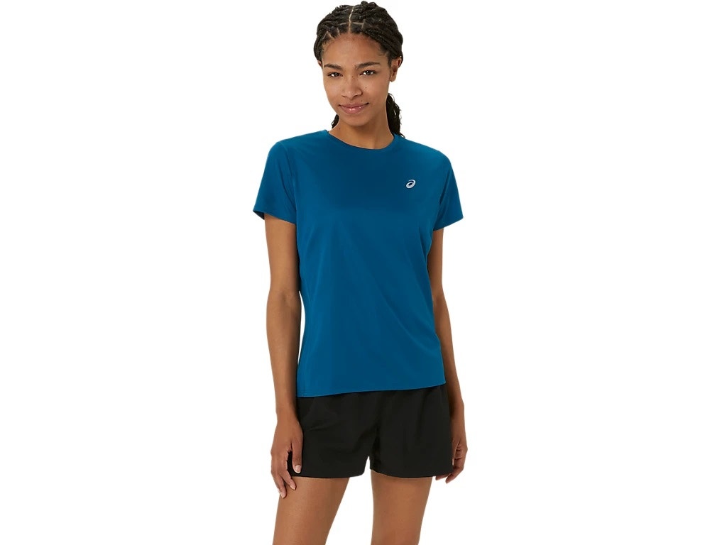 Asics Silver Short Sleeve Top Womens