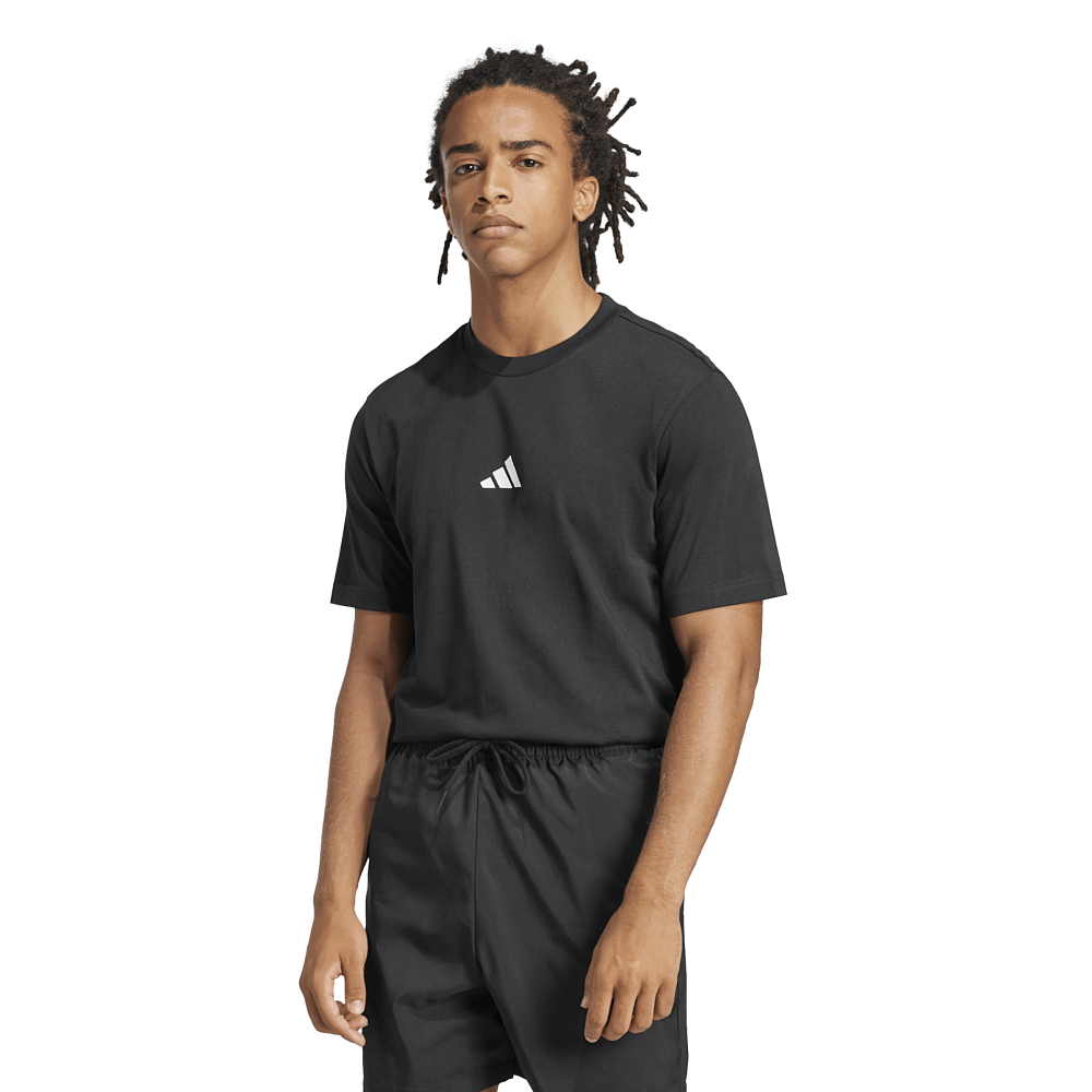 Adidas Essentials Small Logo Single Jersey Tee Mens