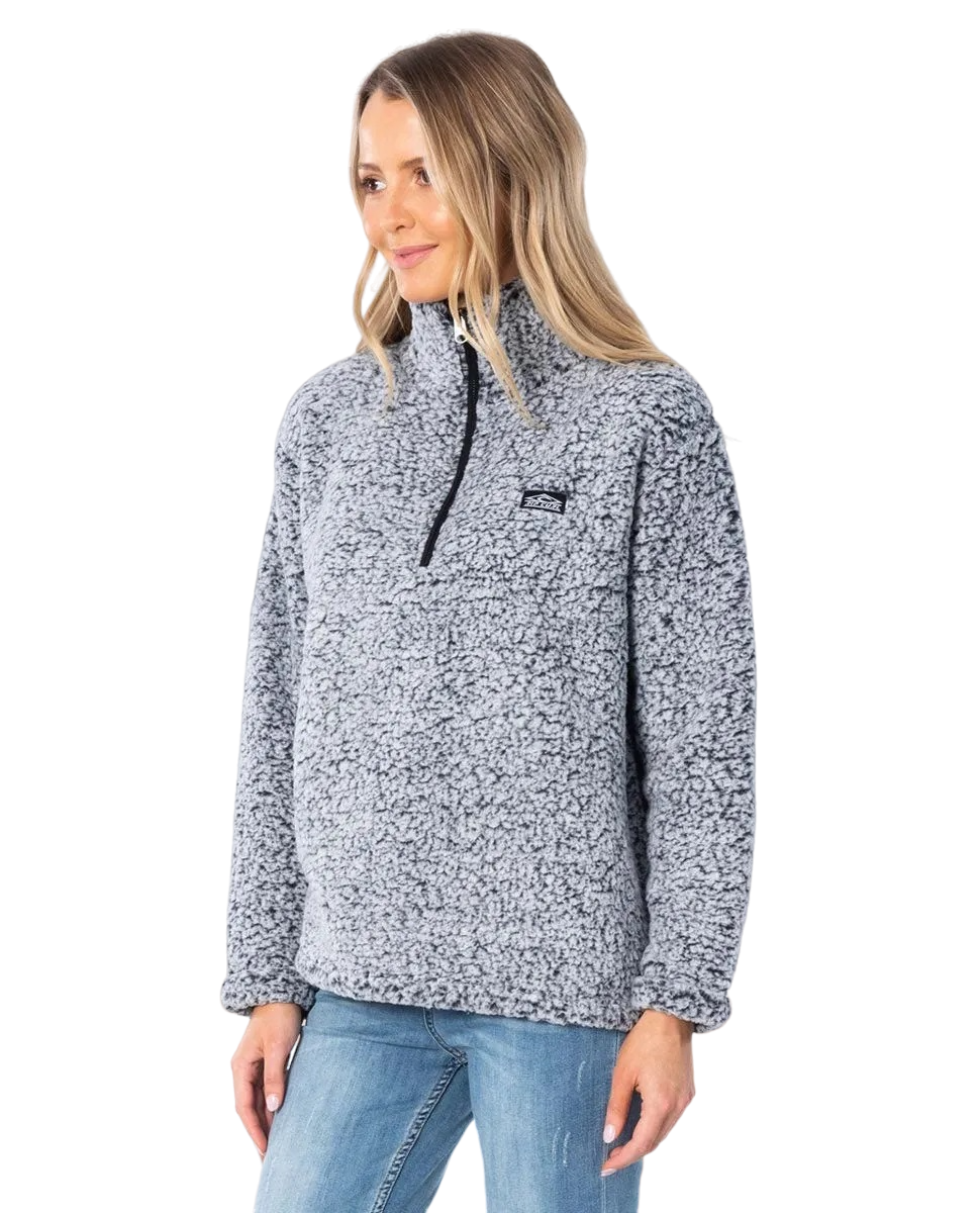 Rip Curl Dark N Stormy 1/4 Zip Crew Jumper Womens